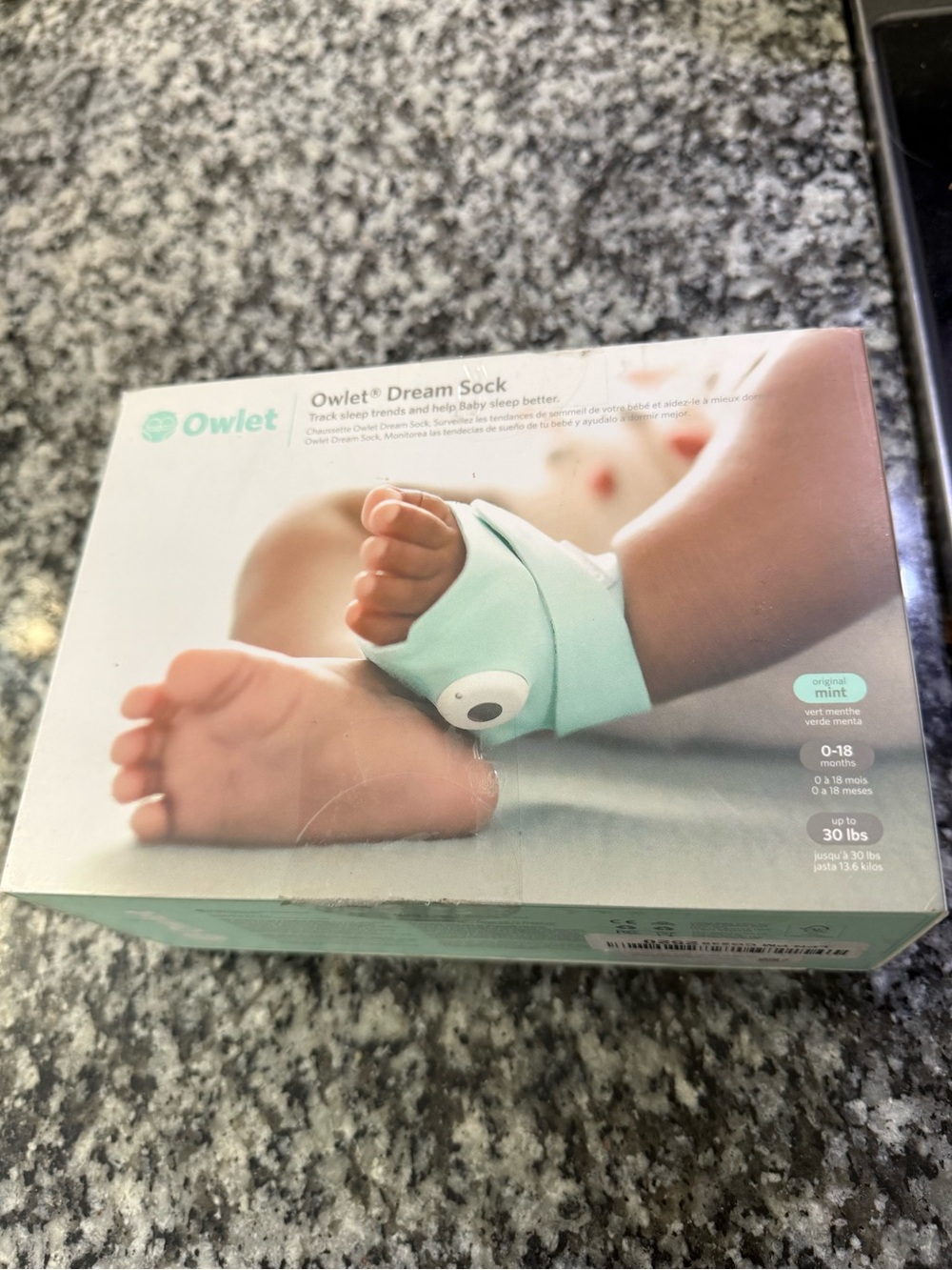 Like New Mint Green Owlet Dream Sock